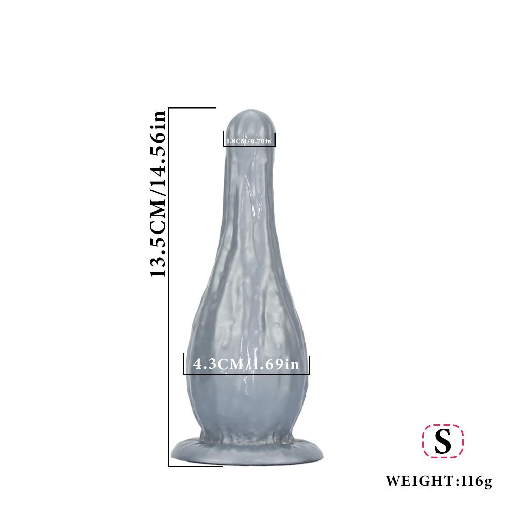Silicone Penis Anal Plug SM Rear End Toy Male Female Adult Intimate Anal Play