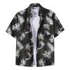 Angenster Aloha Short Hawaiian Floral Plus Relaxed Perfect for Men's Shirt, Sleeve, Summer, Shirt, Unisex, Print, Sizes, Unique, Stylish, Lightweight,