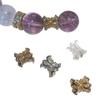 14K Gold Plated Zirconia Spacer Beads for DIY Jewelry Making - Slim Waist Design for Bracelets and Necklaces