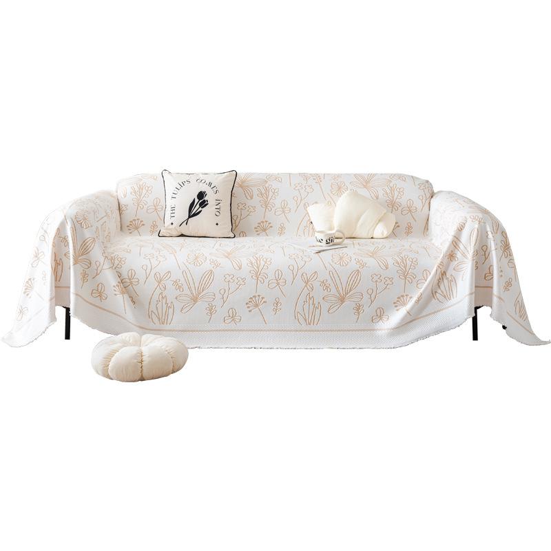 Sofa Cover Towel Summer French Ice Silk Sofa Towel Sofa Cover Sofa Cover