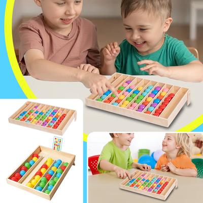 Farbkugel-Sortierspiel - Pädagogisches Spielzeug für Kleinkinder zur Förderung von Farb- und Feinmotorik, Interaktive Lernaktivität für Eltern und Kinder