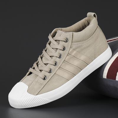 Herren Canvas Schuhe Herbst Schnürer High-Top Herren Board Schuhe Trendy Freizeitschuhe