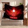 Coperta Personalizzata in Pile Nottingham Forest con Logo Calcio, Testo Nome Personalizzato Morbida Calda Coperta da Divano per la Casa