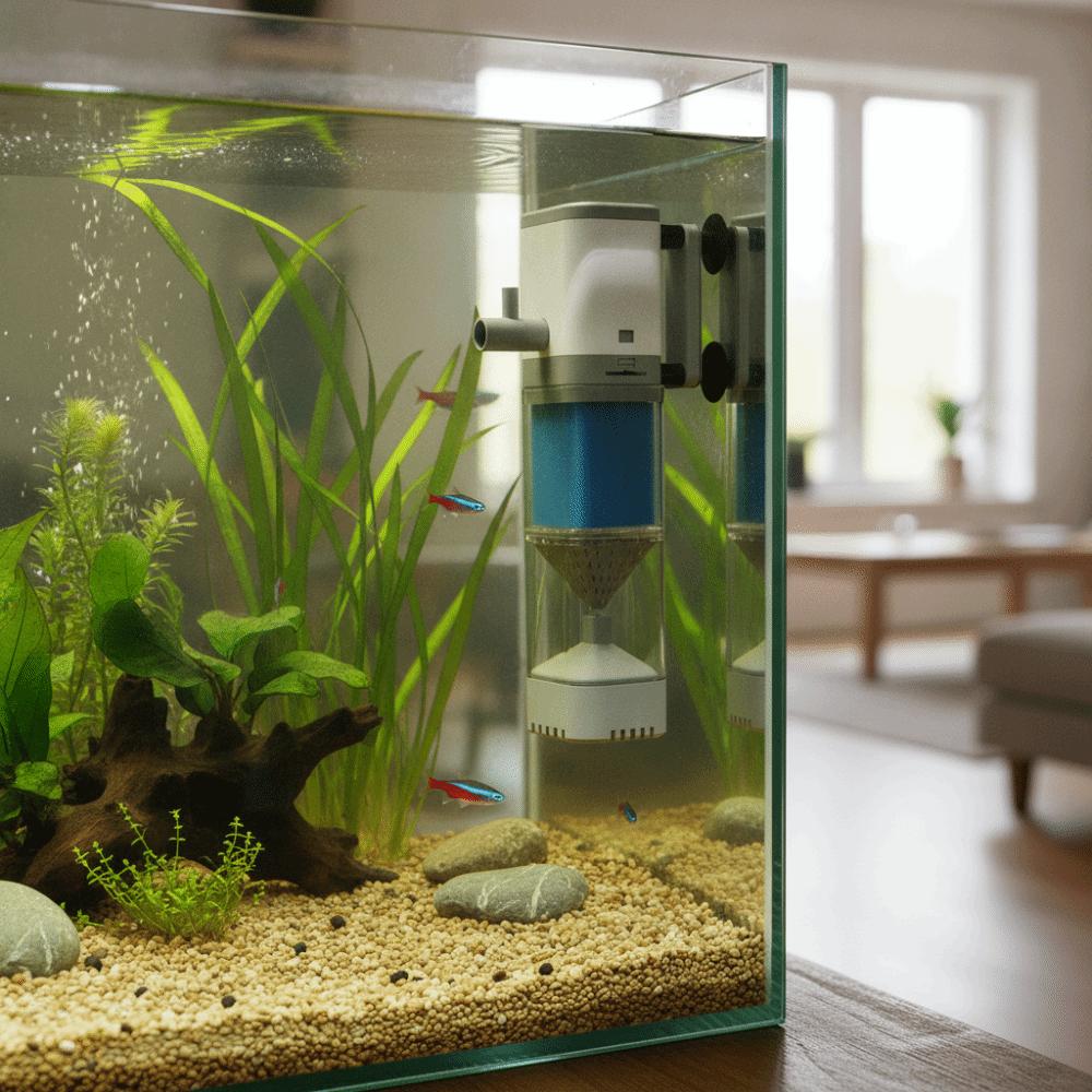 Low Noise Fish Tank Submersible Filter Removable Fish Stool Filter Collector  Aquarium