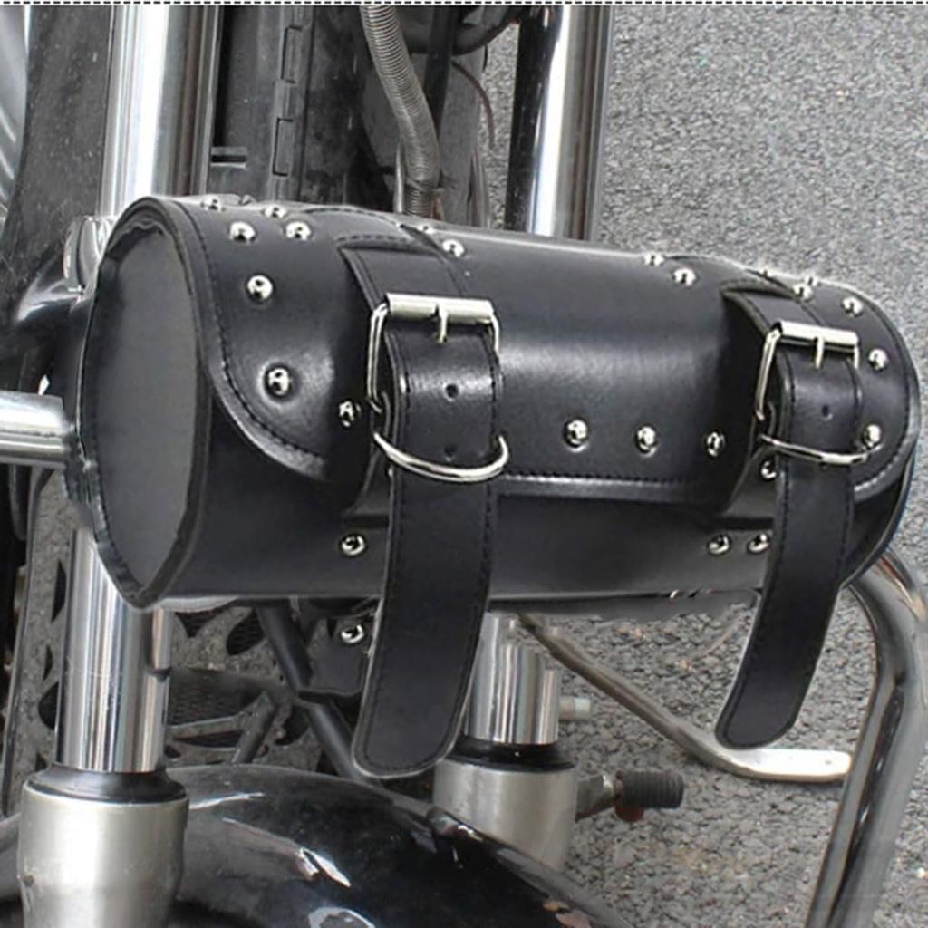 ZCJSZP Motorcycle Tool Bag Round Mini Type Motorcycle Tool Bag Motorcycle Electric Car PU