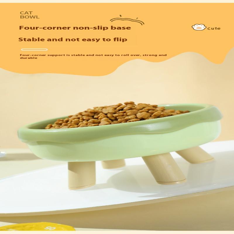 Cat Bowl Dog Bowl Pet Bowl Neck Guard Shock Proof Cat Food Bowl Water Bowl