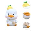 Shaking Head Car Decoration Crafts Duck Statue for Home Bedroom Office