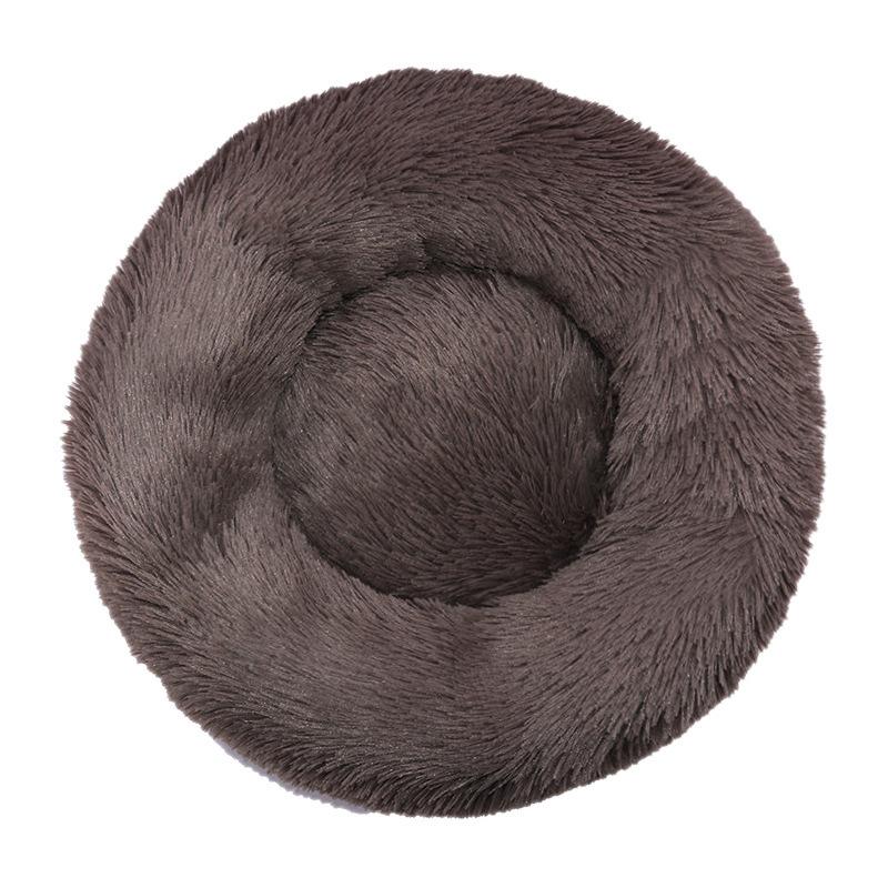Caseta arenero gato felpa redondo arenero mascota cama perro cojín invierno perro cama mascota suministros mascotas