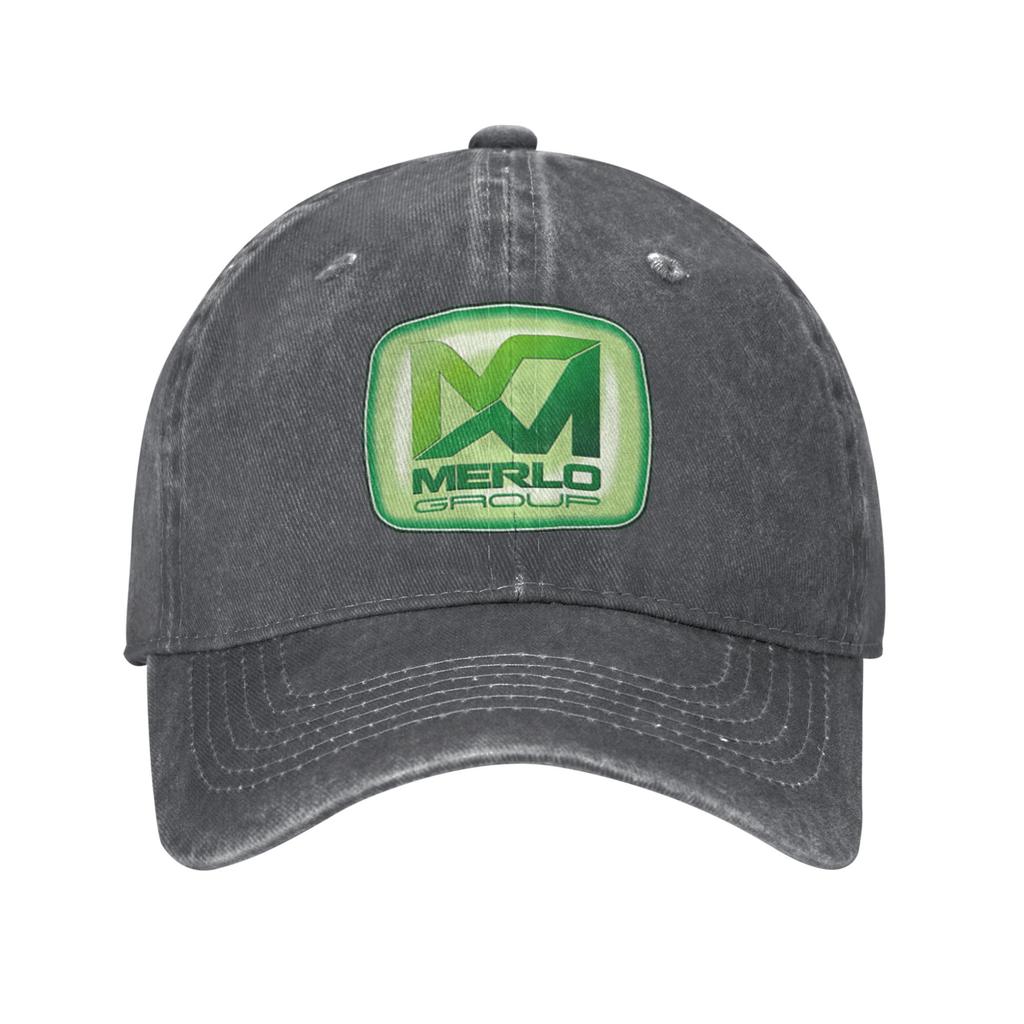 Merlo Logo Denim Cap Casual Baseball Caps Adjustable Hat Summer Unisex Baseball Hats