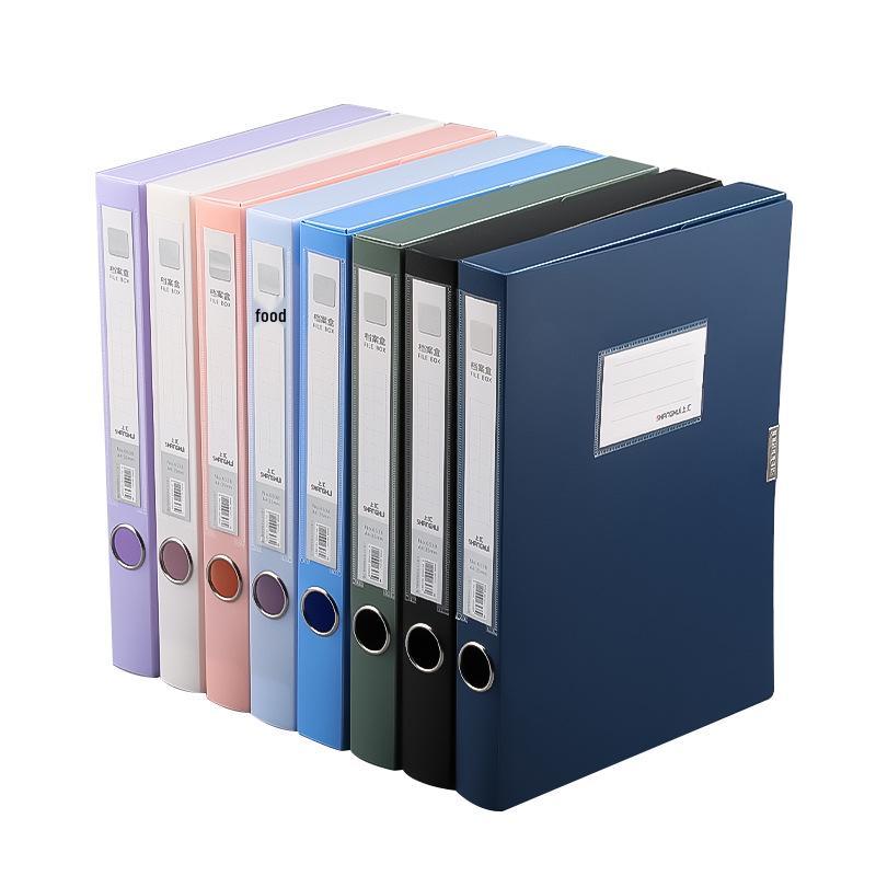 Thickened A4 Plastic Document Storage Box - File & Voucher Organizer