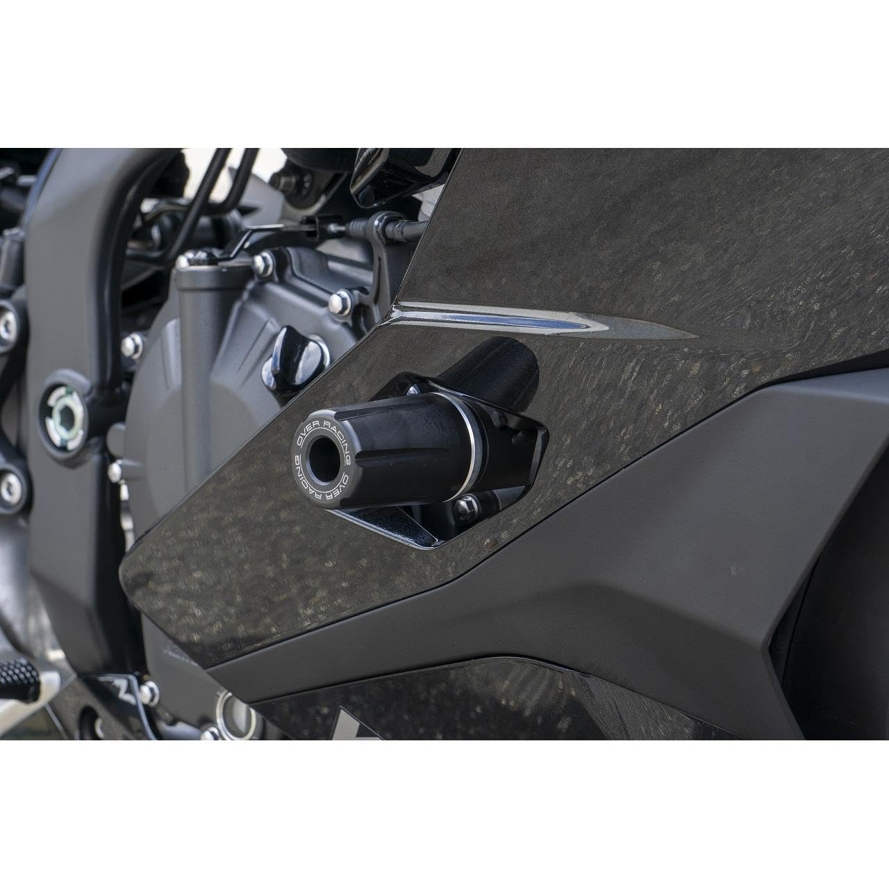 

OVER RACING Гоночные слайдеры для и Правый Без модификации обтекателя Номер детали ZX-25R (Левый набор) - Серебристый, Обязательный, 59-86-01