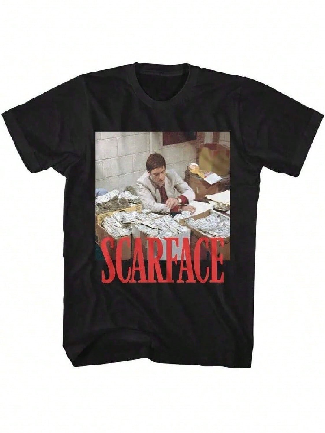 Scarfaces unisex s T Shirt Tony Montana Al Pacino Mob Movie New Black Tee S разноцветный