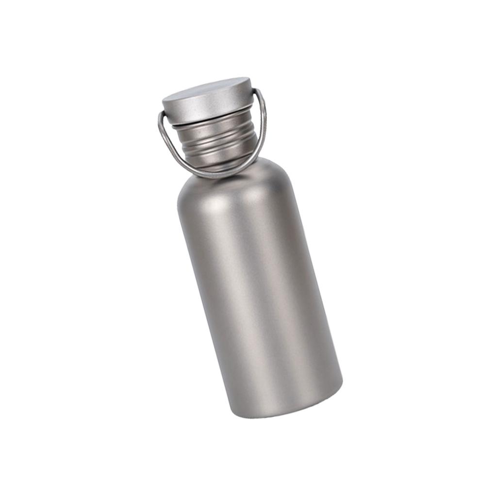 Titanium Waterfles Outdoor Kampeerfles Sport Fietsen Wandelen Waterfles met Deksel Brede Mond Water Drinkfles