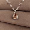 Peach Tourmaline Gemstone 925 Sterling Silver Designer Pendant 1.3" Necklace Birthday Gift For Mom APP-3-10