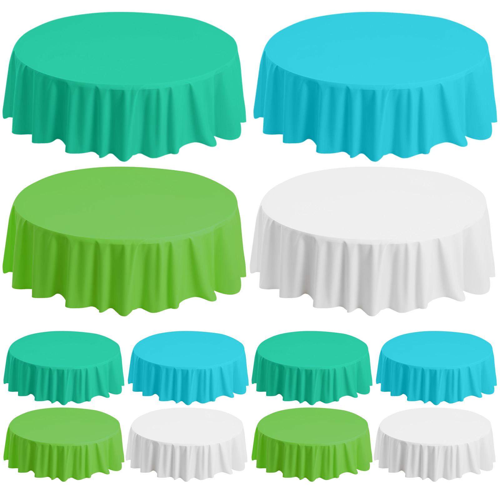

12Pcs 84 St Patricks Plastic Round Tablecloth Green Gradient Disposable Irish Table Cover Waterproof Tear-Resistant Tablecloth зелёный