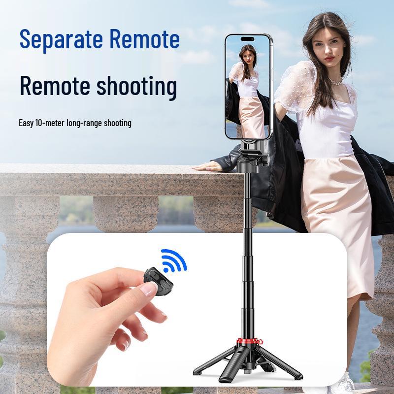 F08 Mini Magnetic Bluetooth Selfie Stick and Stabilizer - Portable Anti-Shake Tripod for Phone Photography