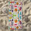 Surfboard & Beach Cocktail & Abstract Tropical Beach Towel,Soft Durable Quick-Drying, Ideal For Summer Beach, Swimming & Camping