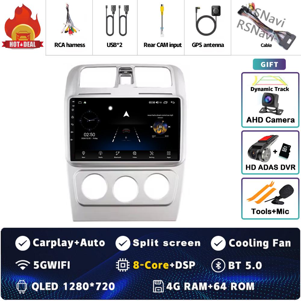 9" Android 14 Carplay Car Radio for CHANGAN CX30 2011 - 2012 Multimedia Video Player Navigation GPS Stereo 2Din DVD WIFI+4G Auto