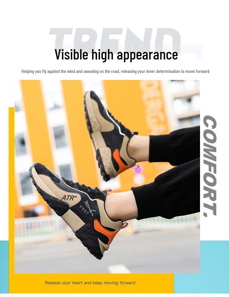Vielseitige Freizeit-Laufschuhe für Herren - Leicht, Rutschfest, Atmungsaktiv, Weiche Sohle, Bequem und Verschleißfest.