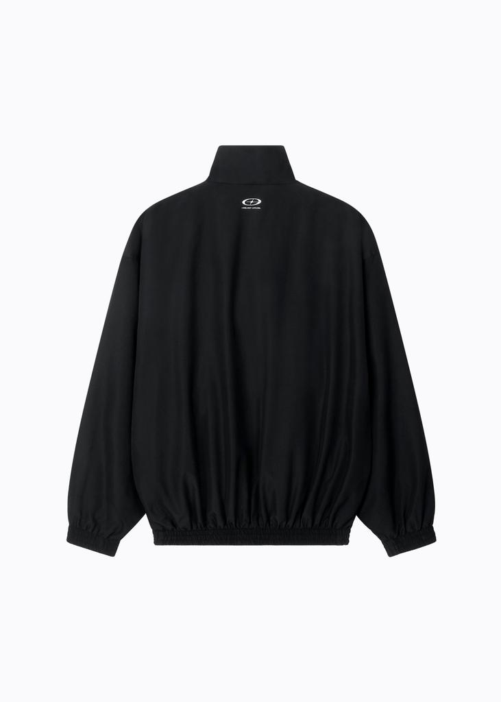 Limelight Apparel Ripstop Oversized 2-Way Windbreaker (Black/White)