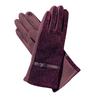 Fashion Bright Silk Ab Version Simple Trend Women'S Gloves Velvet Warm Outdoor Driving Touch Screen Embroidery Gloves
