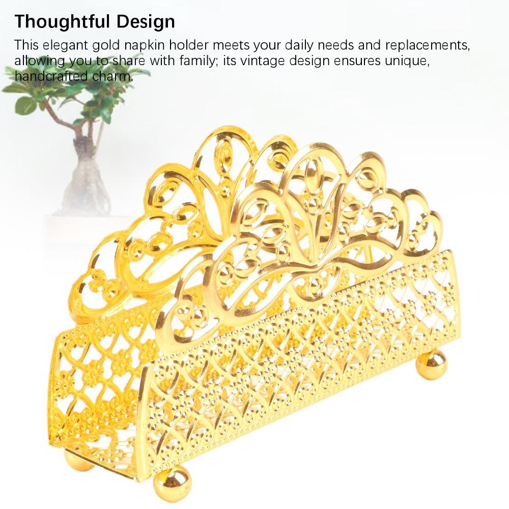 Iron Napkin Holder Gold Table Napkin Holder Napkin Holders Paper Towel Dispenser For Dining Table