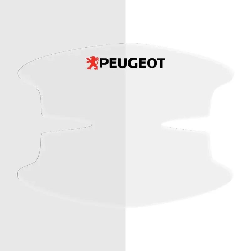 

Car Sticker 2025 Hot 8pcs New Car Door Handle Bowl Protection Transparent Anti-scratch Decals For Peugeot 308 408 508 RCZ 208 30 прозрачный