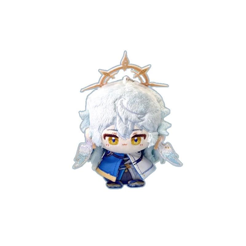

12cm Armin Arlert Plush Dolls Keychain Soft Attack on Titan Pendant Plush Toys Erwin Smith Kids Fans Birthday XMAS Dolls Gift 12cm