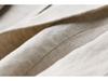 Plus Size Women's Light Luxury Cotton Linen Jacket, 2025 Spring/Autumn, Three-Quarter Sleeves, Solid Color, Loose Fit.