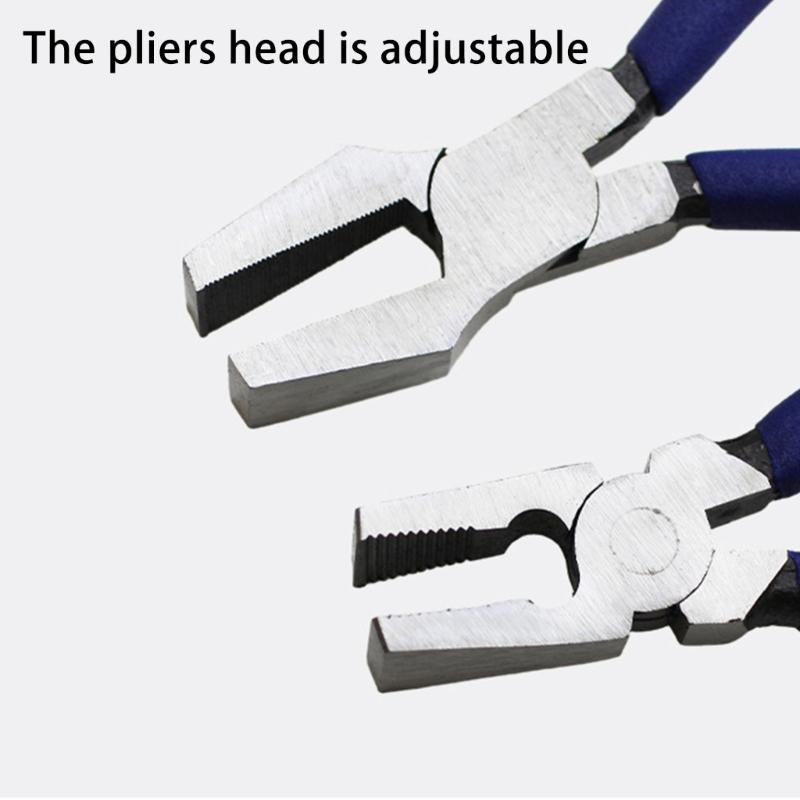 8/10 Inch Key Fob Pliers Tool, Metal Glass Running Pliers with Curved Jaws Non-slip Handle , Running Pliers Key Fob