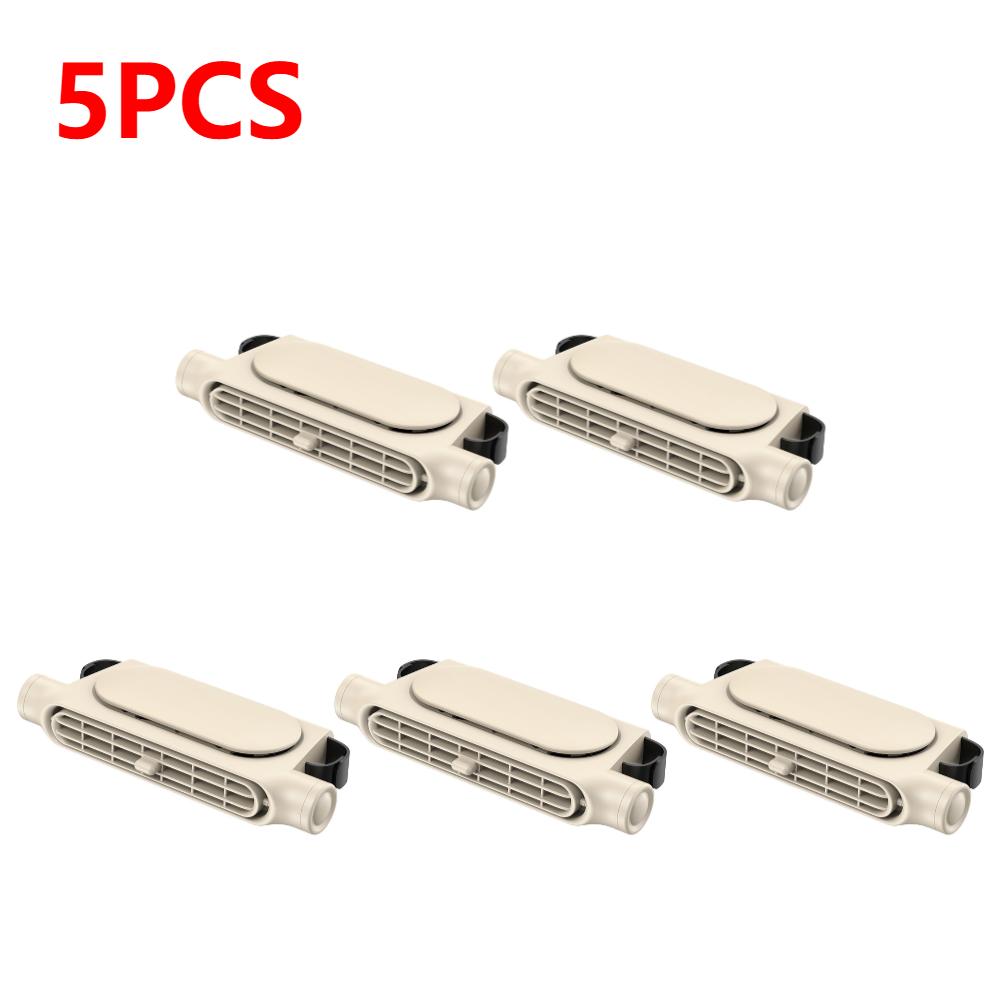 1-5PCS Car Headrest Cooling Air Fan 3 Speeds Adjustable Car Interior Rear Headrest Fan Cooler Air Cooling Fan Car Accessories