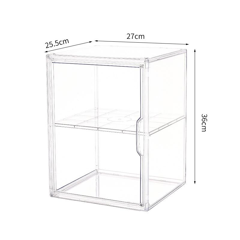 Clear Display Box for Fingures Clear Acrylic Foldable Toy Display Case for Figurines and Blind Box Dolls Action Figure Organizer