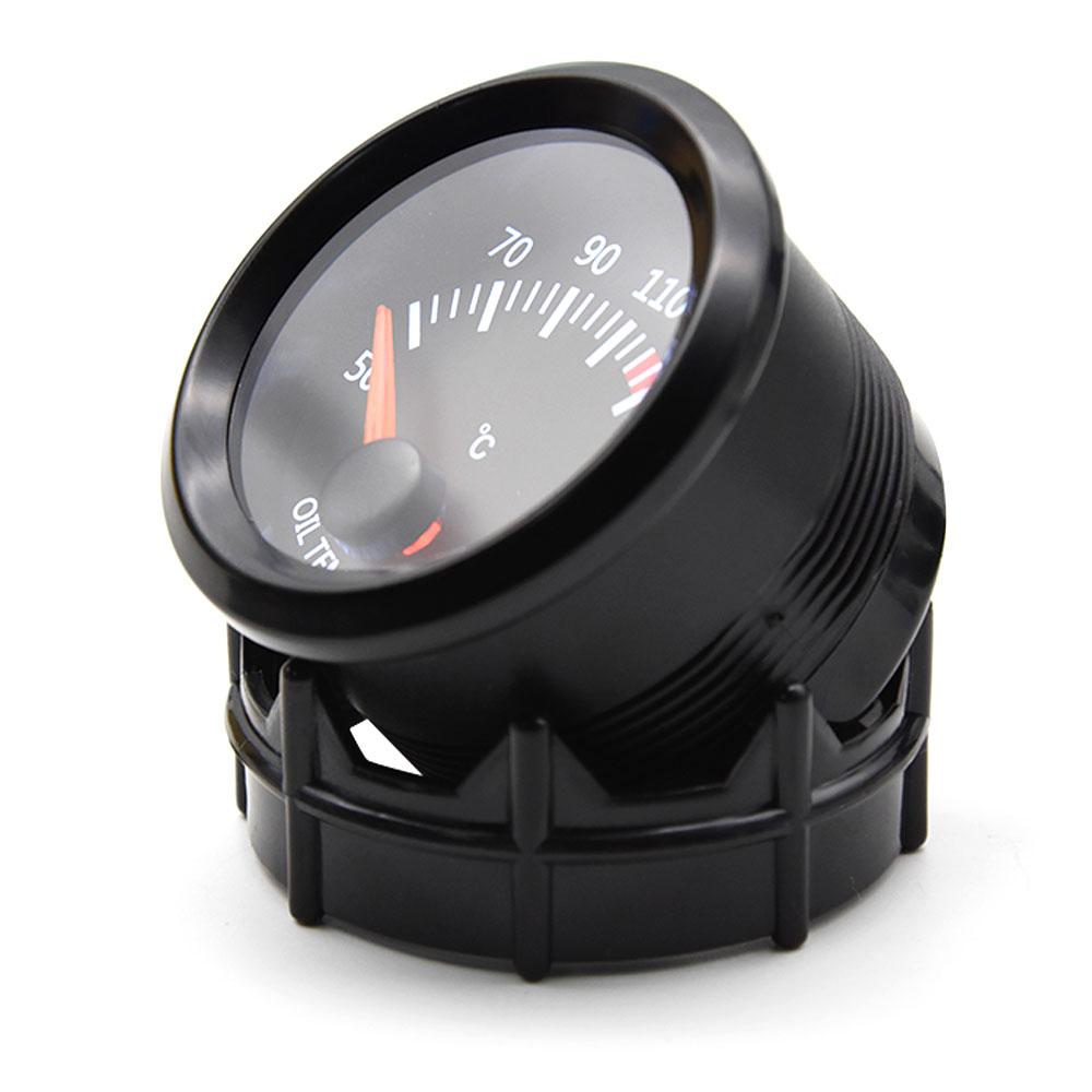 2" 52MM Oil Temperature Gauge with Sensors 50~150 Celsius 2" Gauge Universal White LED Smoke Len Digital 12V Car Truck Pointer