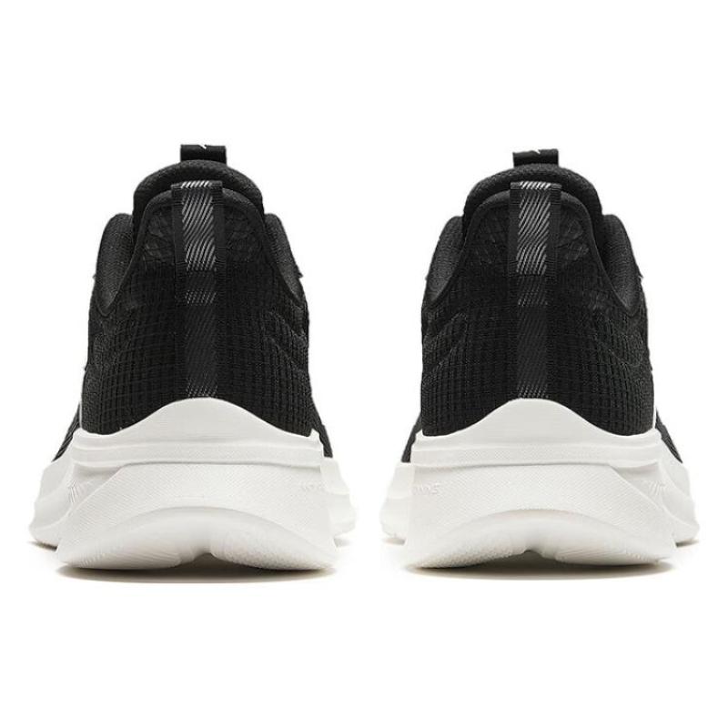 Anta Slip Resistant Abrasion Resistant Low top Long Distance Running Shoes Men's Black White Sneakers 912335501-2