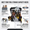 Tools Pouch with Adjustable Belt, Durable Utility Tool Holder for Craftsmen, Electricians, and Handymen, Multiple Tool Slots