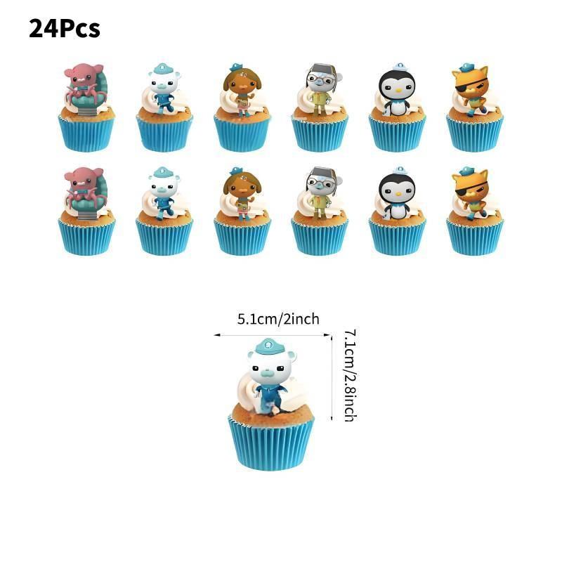 Colorful Octonauts Birthday Party Decoration Set With Spiraling Banners And Balloons