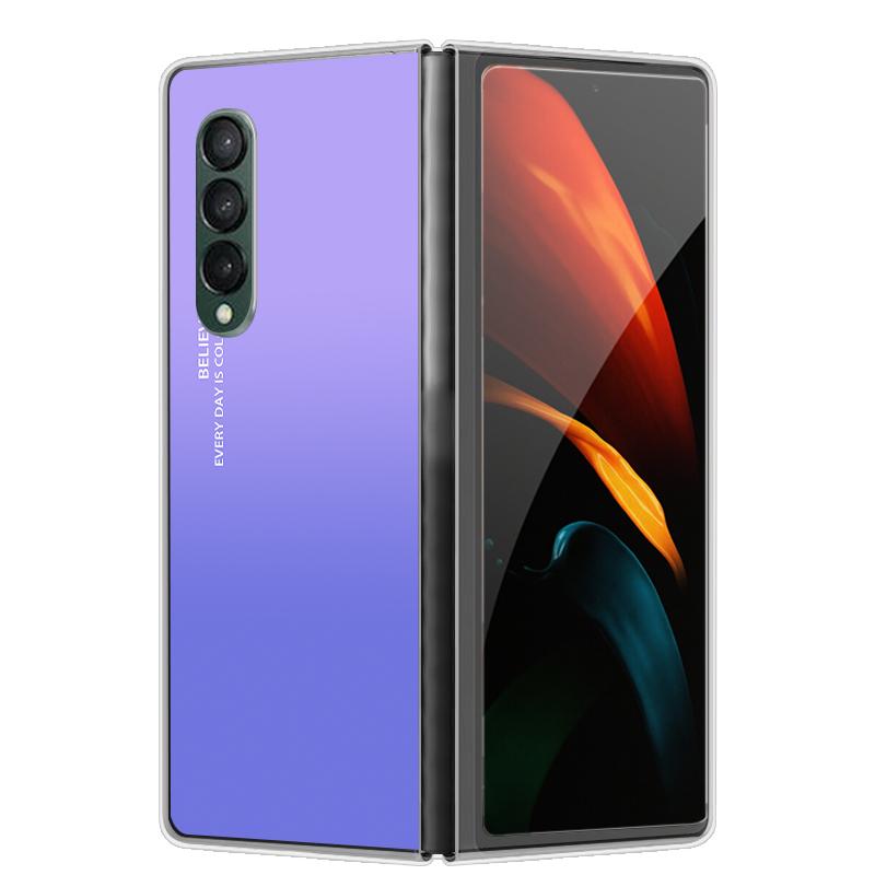 Etui na Galaxy Z Fold 7 6 5 3 4 2 Przezroczyste Twarde Składane Luksusowe Malowane Dla Samsunga Z Fold 7 Fold Specjalne Fold2 Przezroczyste Etui