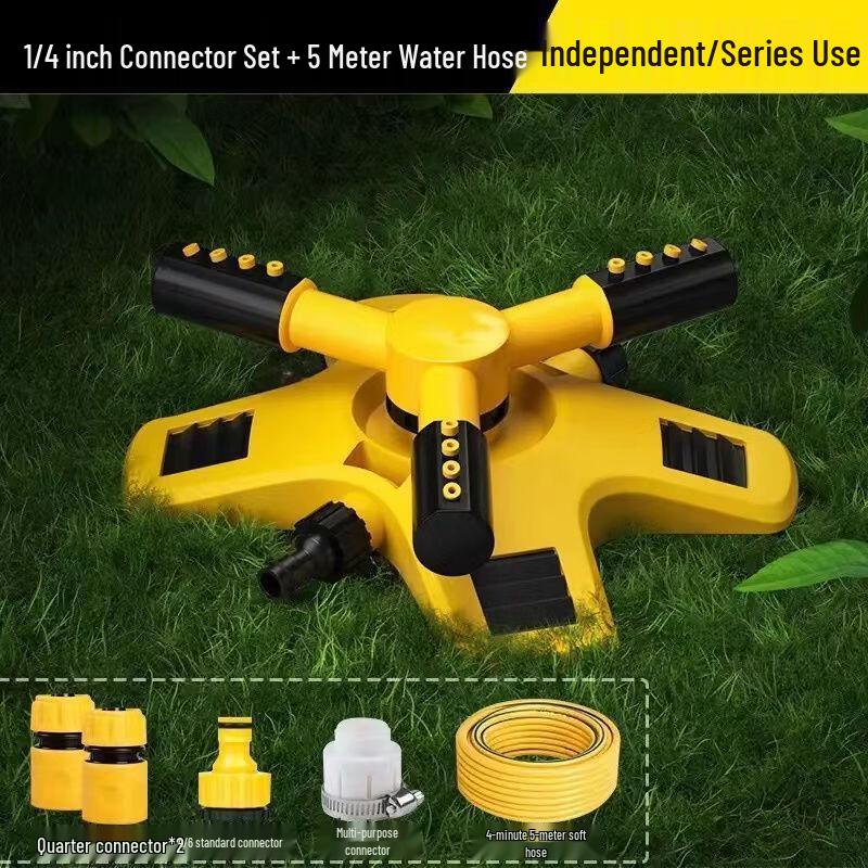 Luoweini Automatic 360° Rotating Garden Sprinkler