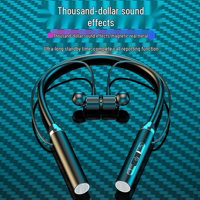 G08 Wireless Neckband Sports Earphones with Ultra-Long Standby Time and Universal Bluetooth Compatibility
