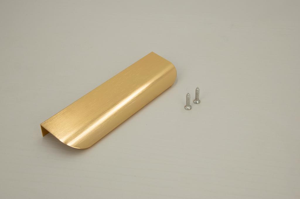 Edge furniture handle 350 mm darker gold