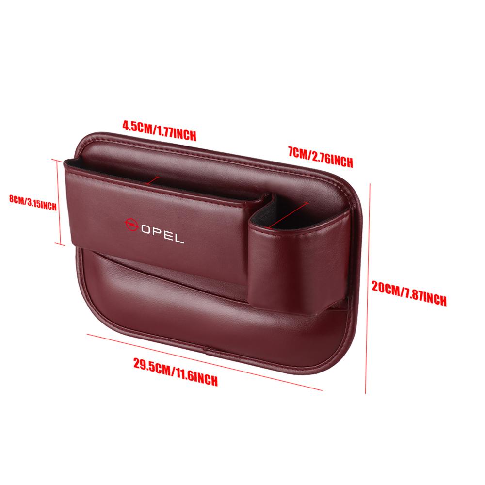 Car Seat Gap Storage Box Crevice Side Organizer With Cup Holder For Opel Zafira B Corsa D Insignia Mokka Regal Car Wheel Hubcap DP2
