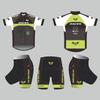 Kinder Fahrradoutfit Kurzarm Set Atmungsaktives Netz Reitanzug Laufrad Roller Skateboarden