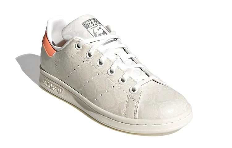 adidas Stan Smith Snakeskin Core White Beam Orange GS HP9723