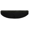 Self Adhesive Stair Tread Covers Semi Circular 15 pcs Anthracite