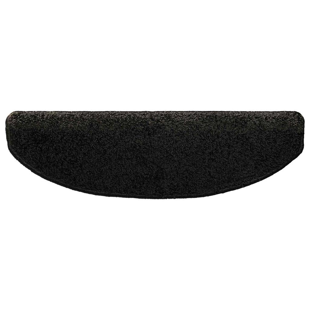 Self Adhesive Stair Tread Covers Semi Circular 15 pcs Anthracite