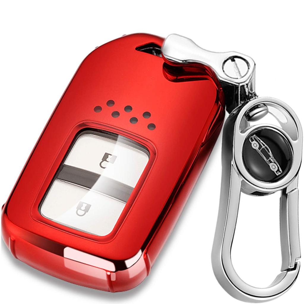 Pouzdro na chytrý klíč pro Honda Tlačítkový bezklíčový vstup pro Honda Civic Accord Fit Pilot Vyrobeno z vysoce kvalitního TPU vodotěsný a módní držák na chytrý klíč