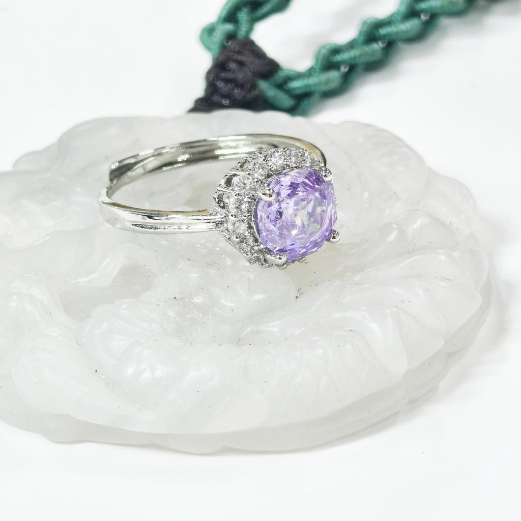 Gethin Jewelry Korean Zircon Ice Flower Cut Stud Earrings & Pendant Set