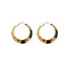 Maillard coffee amber earrings women's light luxury niche stud earrings commuter ear jewelry