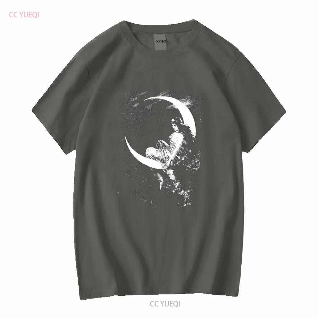 Vintage 90 S Hermann Kaulbach Fairy Of The Moon Black T Shirt Mens Sz 3XL USA Vintage Washed Soft Homme Unisex