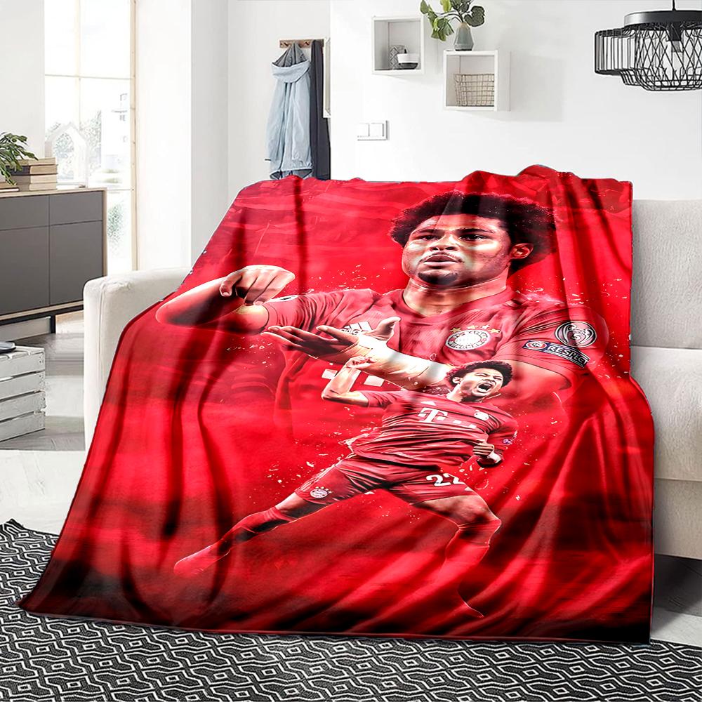 Soccer Celebration Moment Blankets Flannel Printed Breathable Warm Throw Blanket for Home Office Bedspreads 0708a70